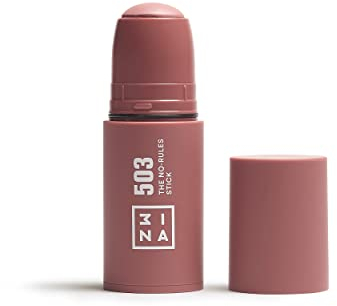 3INA MAKEUP - The No - Rules Stick 503 - Hautfarbe Blush Stick für Augen Lippen Wangen mit Hyaluronsäure - Cream Blusher für Natürliches und Leuchtendes Finish - Vegan - Cruelty Free