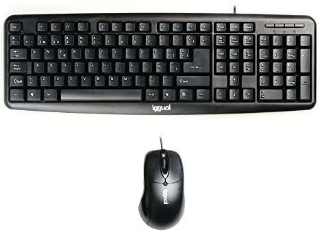 Teclado y Ratón iggual COM-CK-Basic QWERTY USB