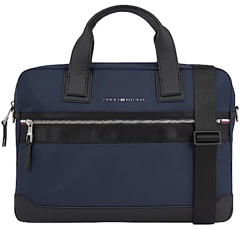 TOMMY HILFIGER TH Elevated Nylon Computer Bag Space Blue