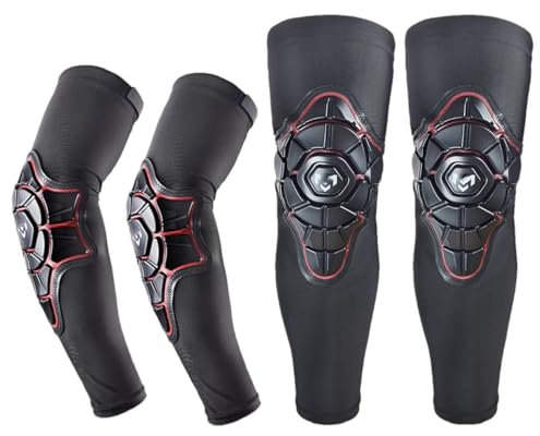 Sommer-schnelltrocknende Motorrad-Knie-/Ellenbogenschützer, Anti-Fall, Motocross-Ellenbogenschoner, Anti-Kollision, Motorrad-Knieausrüstung, 4 Stück, Größe XL