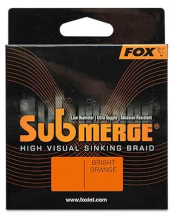Fox Submerge Orange Sinking Braid - 300m geflochtene Angelschnur