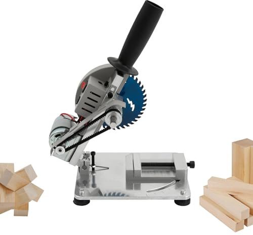 Mini bordscirkelsåg, 96 W elektrisk kapsåg med kabel, bärbar bordssåg, Ø 4 tum, sågblad, skärbredd 4 cm, skärdjup 2,9 cm, lutbart såghuvud 0–45°