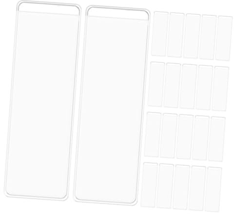 VILLFUL 40sätze Karteikartenhalter Selbstklebend Transparent Taschenschutz Für Akten Mit Etikettenhalter Für Bürounterlagen