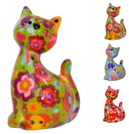 netproshop Spardose Katze Caramel aus Keramik Pomme Pidou Größe S ca. 8x7x13 cm, Auswahl:Elephant