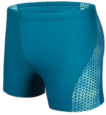 AMZSPORT Herr badshorts badshorts pool med dragsko, Bländande blå, M