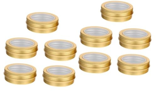 MAGICLULU 2 Sätze Weihnachtskerzenglas Flammenlose Kerzen Kerzenboxen Schwarze Kerze Großpackung Kerzengläser Mit Deckel Kerzengläser Zur Kerzenherstellung Großpackung 5 Stück * 2