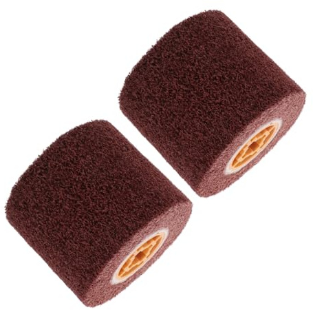 Cabilock 2pcs Sturdy Stainless Steel Wire Drawing Wheel Drill Brush Scouring Pad Angle Grinder Polishing Wheel
