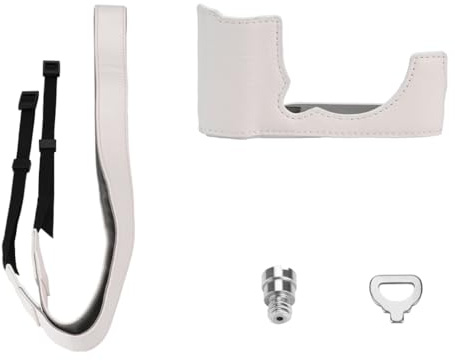 ZEPFJHE Leather Half Case Set for XM5 Camera Protections with Wrist Straps and Easy Access Design