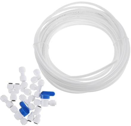 HEALLILY 11 Pcs Hose Connectors for Water System Quick Connect Tube Fittings Plumbing Irrigation Accessories Pom Pe Material Fits Standard Reverse Osmosis Systems