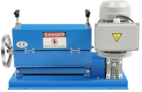 Portable Wire Stripping Machine 370W Automatic Electric Scrap Wire Stripper Machine 11 Channels 10 Blades 1.5mm-38mm Cable Stripper Portable Powered Wire Stripper Machine Copper Recycle