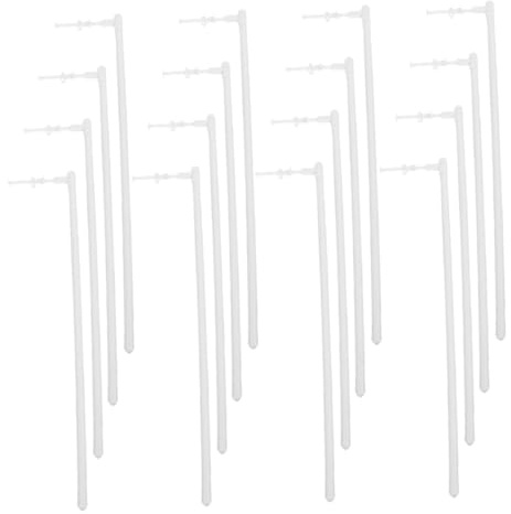 SUPVOX 30pcs DIY Plastic Pinwheel Rods Windmill Bars Windmill Parts for Garden Boys and Girls Making Sticks