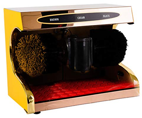 KRXSOBNV 电动擦鞋机非常适合在家庭、办公室以及银行、酒店等公, Automatic Induction Shoe Polish Mechanical Polishing Machine Electric Shoe Brush for Family Hotel Bank Office Shoe Brushes,C,Electric Shoe Shine Machine