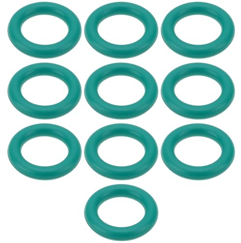 EMSea 10 Stück Ölmessstab-Dichtungsring 12 x 2,4 mm N90032201 N90032203 Fluorkautschukring kompatibel mit Volkswagen Auto