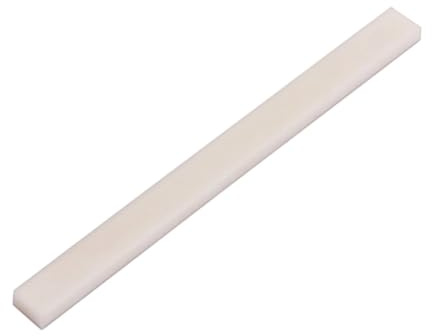 Flacher Knochensattel Gl800 als Ersatz für Akustikgitarrenstege | Gitarrenersatzteil für Akustikgitarre, Modell Gl800, Knochenmaterial, Passend zu Steg und Sattel