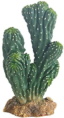 HOBBY Terraristik Kaktus Victoria 1 I 19 cm I Dekorative Terrarienpflanze I Realistische Wüstenpflanze für naturnahe Gestaltung I Terrarium Dekoration aus hochwertigem Material gefertigt