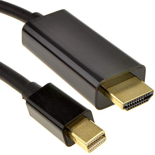 kenable mini DisplayPort Vers HDMI câble Pour Mac Vers TV Vidéo & l'audio 1 m Noir [1 mètre/1m]