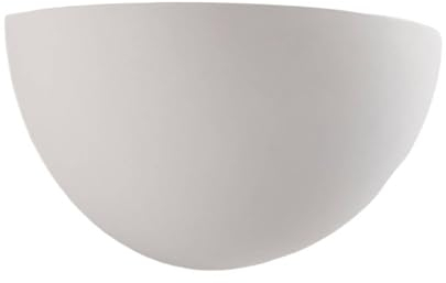 Wall Light 'Narin' dimmable (Modern) in White Made of Plaster/Clay for e.g. Living Room & Dining Room (1 Light Source, E14) from Lindby | Wall Lighting, Wall lamp