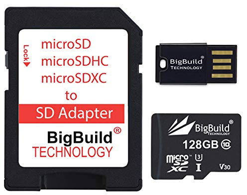 eMemoryCards 128GB ultraschnelle 100MB/s U3 microSDXC Speicherkarte Kompatibel mit für Amazon Fire 7, 8 10, Plus, Kids Edition, HD Edition Tablet