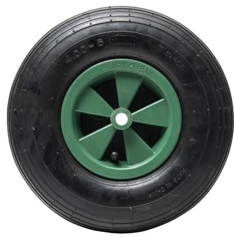 Ruota gonfiabile verde WERKA PRO 325x85 Foro 16mm