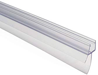 Kristhal Dusch-Türdichtung, Duschdichtlippe, Duschkabinendichtung, Duschdichtung für 6 mm mit Dichtlippe unten (17 mm), inkl. Wasserabweislippe 10 mm, Dichtung 009A2, 100 cm