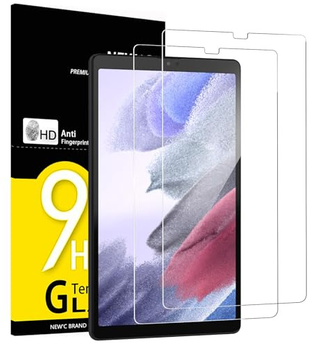 NEW'C 2 Stück, Schutzfolie für Samsung Galaxy Tab A7 Lite 8,7 Zoll (SM-T220/T225/T227), Panzer Schutz Glas Folie,9H Härte,HD Displayschutzfolie, 0.33mm Ultra-klar