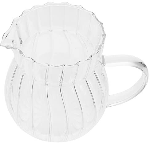 TOPBATHY Cafetras Express Jarra Vapor Café Leche Jarra de Sirviendo Pitcher Borrar Salsa Salsa Jarra Leche Jarra Jarra Gravey Pourer Creamer Copa de Jarros De Cafetra Express