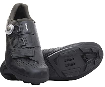 SHIMANO SH-RX600 Men’s Versatile Gravel Cycling Shoe, Black, 9 (EU 42)