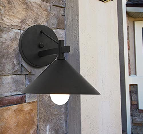 SXYSXYSXY Amerikanischen Vintage Außenleuchte Industrielle Metall Außen-Wandleuchte Wasserdicht Wandlampe Wand-Außenleuchte E27 für Gartenpavillon Flur Veranden Eingänge,Messing