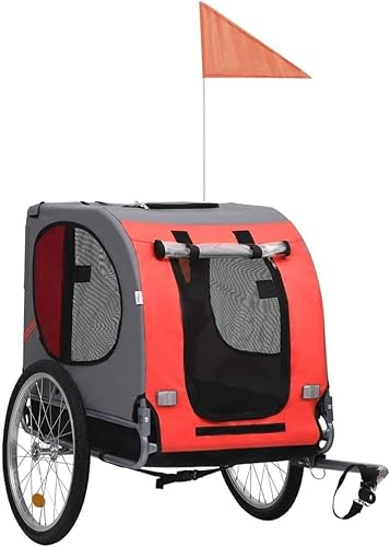 HACSYP Fahrradanhänger, tragbarer Hunde-Fahrradanhänger, Reisen im Freien, Haustier-Kinderwagen, Haustier-Fahrradanhänger for kleine und mittlere Haustiere