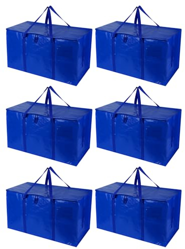 6 Stück aufbewahrungstasche xxl blaue kleideraufbewahrung & organisation umzugskartons kleidertaschen umzugstaschen aufbewahrungstasche für bettdecken storage boxes kleidung aufbewahrung kleidertasche