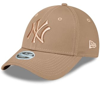 New Era New York Yankees MLB League Essential Lightbrown 9Forty Adjustable Women Cap - One-Size
