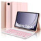 IVEOPPE Tastiera Samsung Galaxy Tab A9 8.7 2023, Cover Tastiera Italiano Bluetooth Retroilluminata Rimovibile per Samsung Galaxy Tab A9 2023 8.7 Pollici 2023, Rosa