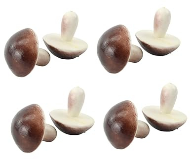 Zerodeko 8stücke Simulierter Pilz Modell Zarte Lebensechte Schaumstoff Pilz Fälschung Fensterfotografie Dekorative Requisiten