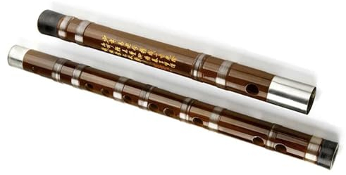 Professionelles chinesisches Bass-Bambusflöten-Musikinstrument mit Zwei-Wege-Verbindung Professional Spielen Bambusflöte (Color : F)