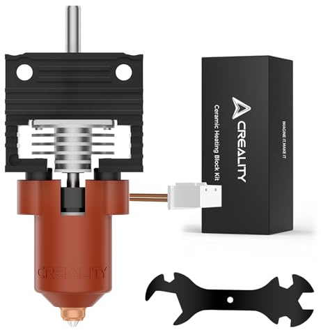 Creality Official K1/ K1 Max/K1C/K1 SE Hotend Kit, Upgrade Ceramic Heating Block, 3D Printer Accessory Unicorn Quick Swap Nozzle Kit, High Temperature Resistant, All-Metal Integrated Design Set