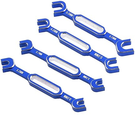 Wisyurt Wrench Adjustment Push Rod Wrench Turnbuckle Nut Ball End Joint Remover Tool for RC Car Replacement 3/3.2/3.5/3.7/4/5/5.5/6mm-