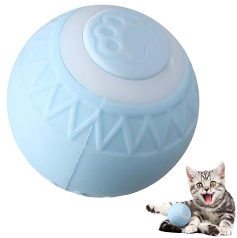 Katzenspielzeug Elektrisch Katzenball, Interaktives Katzenspielzeug Ball, Intelligenter Beweglicher Katzenball, USB Wiederaufladbarer, Intelligentes Kätzchenspielzeug, Stimuliert Den Jagdinstinkt