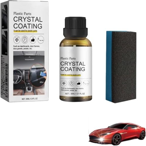 Generisch Car Plastics Restorer, 2024 Neu Kunststoffteile Kristalline Beschichtung, Auto-Kunststoff-Restaurator, Auto-Plastikteile-Renovierungsmittel, Autozubehör (1pc)
