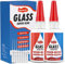Glass Glue 35g x 2 Pack, Instant Ultra Strong Super Glue for Glass - Waterproof, Clear, Adhesive Repair Acrylic, Mirror, Crystal, Craft and More