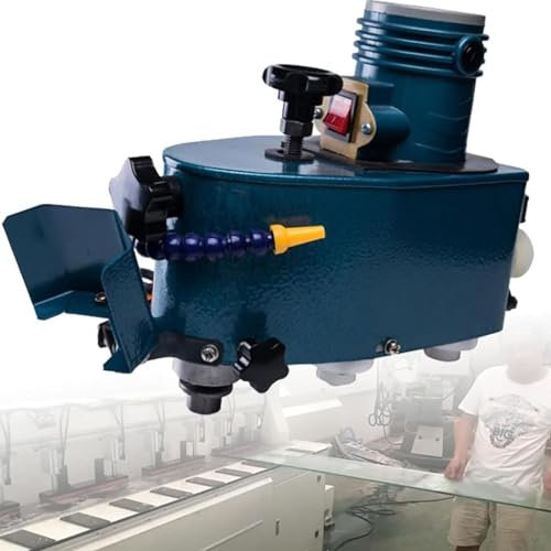 Máquina eléctrica para cantear vidrio pequeña, máquina para pulir bordes de vidrio, 8000r/min, canteadora de vidrio portátil con rueda de pulido Bd, amoladora de borde biselado redondo recto, máquin
