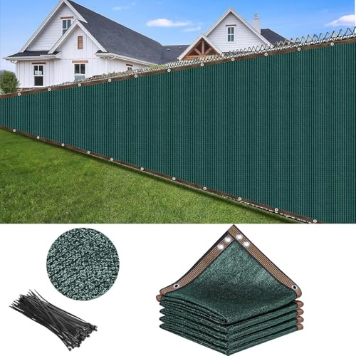 Malloom Grün Sichtschutz Zaunblende, 2x15m Zaunblende150 g/m² Schattiernetz Tennisblende, Windschutz UV-resistent Reißfest, mit Löcher und Kabelbinder für Garten, Balkon, Terrasse, Veranda