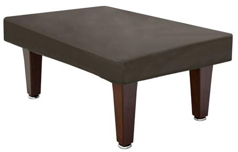 YELARXI Billiard Pool Table Cover Billiards Accessories, 7 Feet Oxford Waterproof Dustproof Fit for Protecting Pool Table Outdoor Indoor Home Club (Coffee)