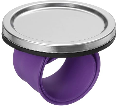sourcing map Magnetic Pin Holder Wristband Circle Wrist Sewing Pincushion Silicone Strap Pin Cushion for Sewing Quilting, Purple