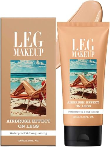 Lozione per il trucco delle gambe, Trucco per gambe e corpo, fondotinta per il corpo che perfeziona la pelle, trucco per coprire i tatuaggi (2# Medium Golw)