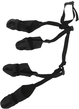 SOIMISS Hundeschuhe für Kleine und Mittelgroße Hunde wasserdichte rutschfeste Pfotenschutz mit Verstellbaren Riemen für Outdoor Aktivitäten bei Regen und Schnee