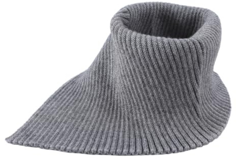 YWTAENOH Winter Rollkragen Dickey Kragen Abnehmbarer Dreieckstuch Rippstrick Wärmer Nackenschutz Schal für Damen und Herren