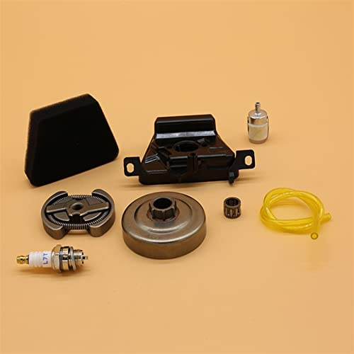 Clynex Air Filter Clutch Drum Fuel Line Hose Spark Plug,for Partner, 350 351 370 371 382 390 Chainsaw Spare Parts Chainsaw Fuel Line