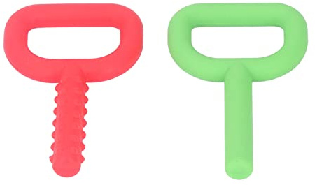 Yechiry 2 Pezzi Giocattoli da Masticare Sensoriali Masticatori Motori Orali Giocattoli per la Dentizione, Ideali per Bambini con Masticatori Portatili in Silicone per Sollievo dall'autismo ADHD SPD
