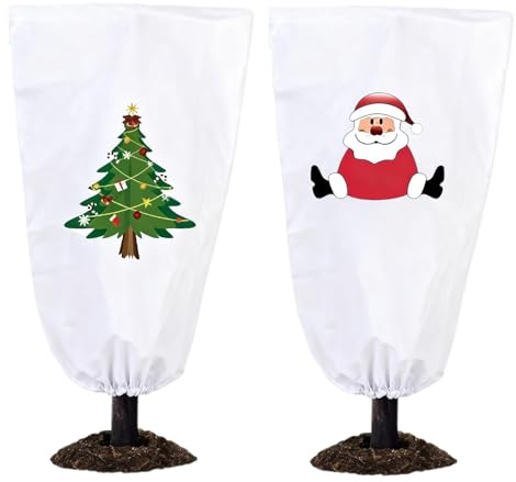 Generico Coperta antigelo da Giardino - Protettore stagionale per per climi Freddi, Neve e con Materiale Leggero e Traspirante per Rose, arbusti, Alberi, Verdure, Frutta, Prato per Uso Esterno, 47,