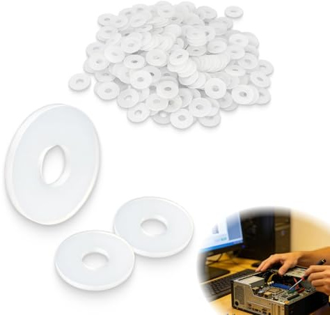 200PCS Rondelle Nylon Plat Joint Étanchéité M4 12mm OD 4mm ID 1mm Épaisseur, rondelle plastique, Rondelle m4 pour Robinet, Tuyau d’eau, Vis, Raccord et Entretien